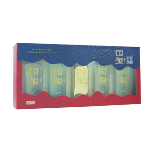 泸州施可富大曲酒厂国玺酒醉美小酒 52度浓香型白酒100ML*5瓶