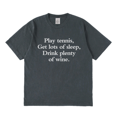 Play tennis短袖t恤小众设计夏季感情侣男女宽松圆领上衣