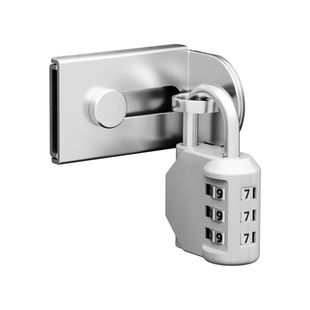 免打孔防盗门二道锁老式房间门插销入户门内反锁扣密码挂锁门搭扣