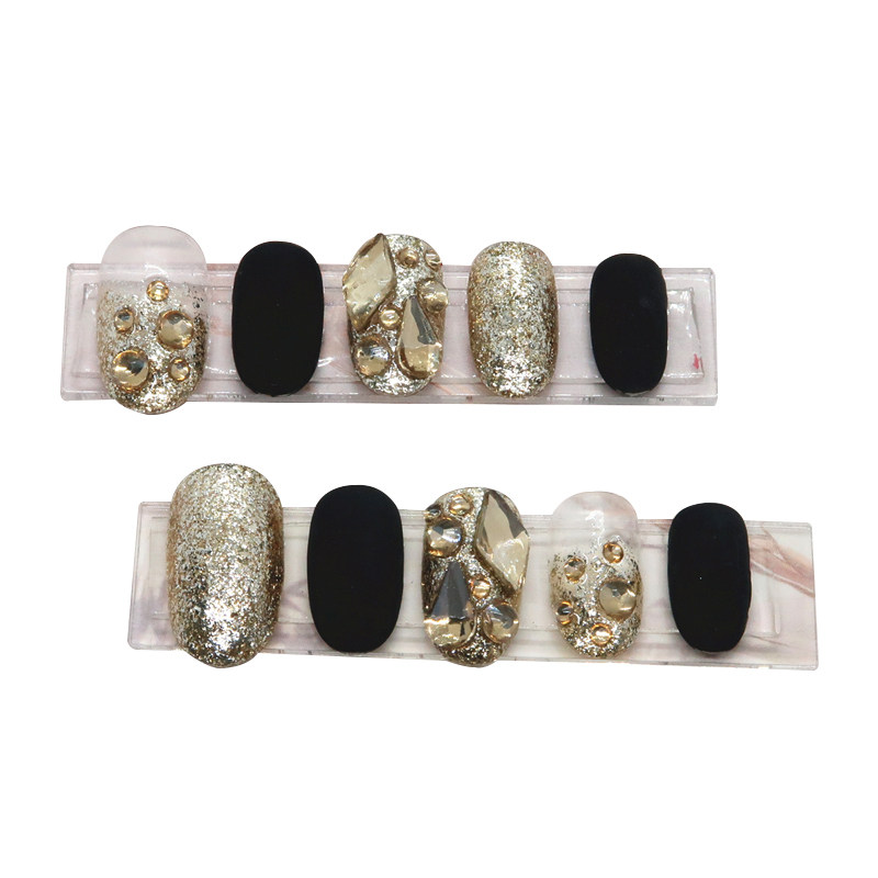 假指甲贴片成品水钻抖音爆款定制