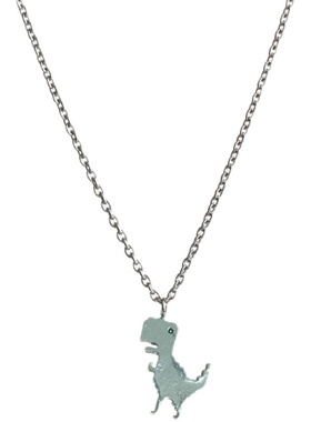 像素恐龙个性吊坠ins简约百搭