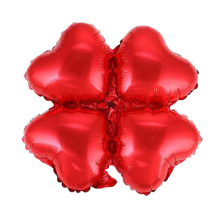 四叶草花朵铝膜气球活动装饰铝箔气球拱门开业庆典结婚礼气氛布置