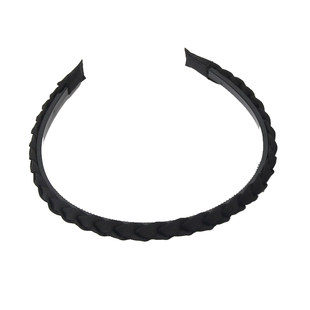 简约百搭黑色发箍辫子带齿头箍防滑头饰品编织发卡女洗脸发带女