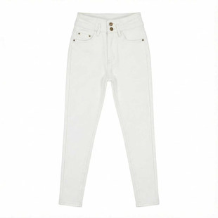 艾文文IRIS 瘦腿裤 2026冬“98棉加厚”绒毛保暖显瘦牛仔裤