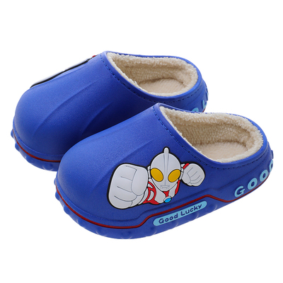 奥特曼加绒保暖防水防滑包跟棉鞋