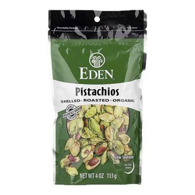 EdenFoods伊甸园有机去壳干烤开心果海盐调味下午茶办公室零食休