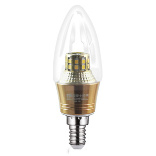 雷士照明LED灯泡尖泡节能灯泡水晶灯拉尾泡蜡烛灯e14小螺口球泡5W