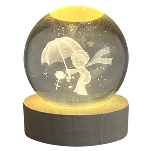 浪漫圣诞树发光水晶球小夜灯卧室床头装饰氛围灯摆件女生圣诞礼物