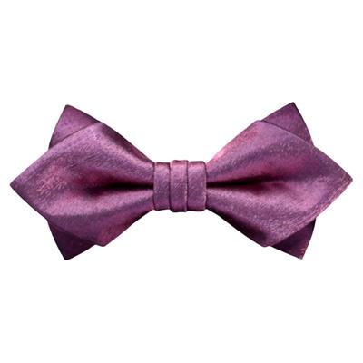 星禾纯手工高档深紫色闪亮领结