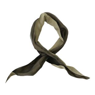 远家草木染蓝染槐花染茶染真丝欧根纱领巾发带帽饰围巾HT1627限量