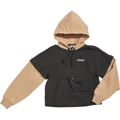 Puma/彪马正品女士美式拼色字母印花连帽长袖卫衣532505-01