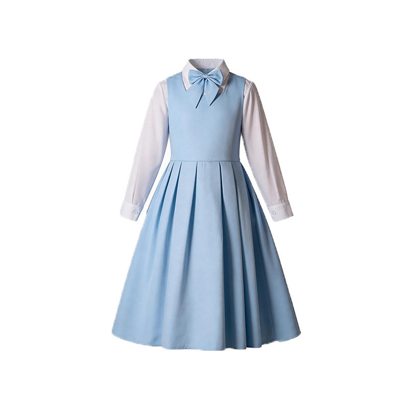 六一儿童合唱演出服蓝色表演礼服