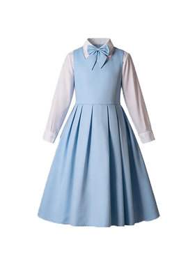 六一儿童合唱演出服蓝色表演礼服