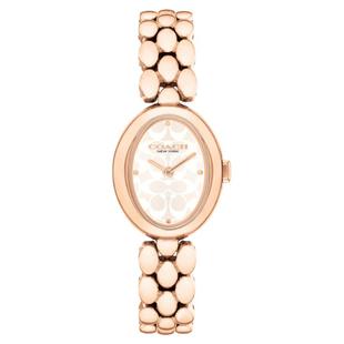 【罗一舟推荐】COACH/蔻驰SAMMY老花压印女表浴缸手表情人节礼物