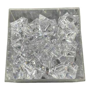 仿真假碎冰块透明亚克力不规则迷你小石头DIY饰品配件拍摄照道具