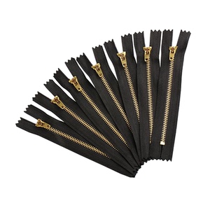 10条牛仔裤拉链 真铜4号黑色门襟铁拉链 18cm休闲裤子拉锁