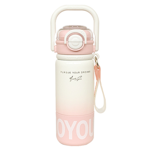 简约保温杯女生带吸管水杯女新款2025高颜值大容量316不锈钢杯子