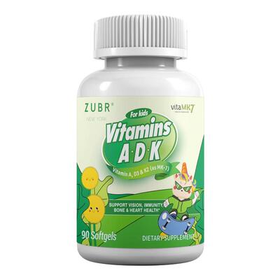 ZUBR维生素ADK无味进口瓶装专利