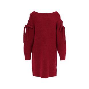Apuweiser-riche秋冬新品 袖子系带设计针织连衣裙25464090