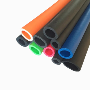 橡塑NBR橡胶发泡光面海绵管 隔热保温套环保耐磨防撞手把空心泡棉