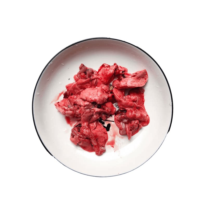 【坏必赔】兔儿鲜新鲜兔肺自制猫狗生骨肉兔内脏食用鲜兔肺放心购