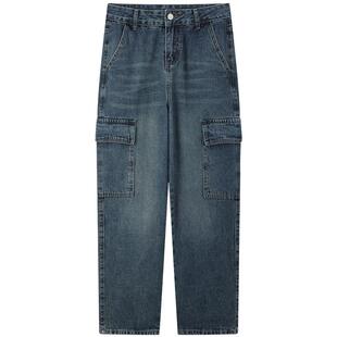 MB MindBridge2026新款美式牛仔裤春季工装直筒裤女士潮流休闲裤