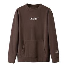 【骆驼官方旗舰店】运动摇粒绒卫衣情侣圆领宽松休闲套头衫