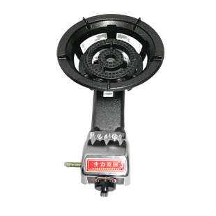 新款广业生力酒店商用快速炉灶液化气低压猛火炉带电子脉冲点火