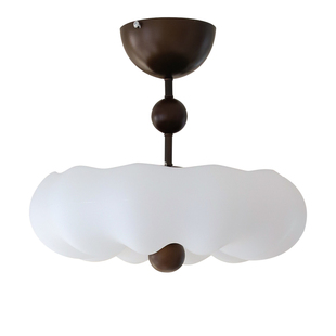洛西可 法式中古风卧室吸顶灯 复古现代云朵现代儿童餐厅护眼吊灯