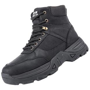 冬季羊毛雪地靴男皮毛一体加厚保暖男鞋防滑耐磨东北防水厚底棉鞋