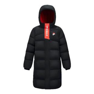 【极寒雪宝】FILA斐乐儿童羽绒服长款2025冬季男女童防水加厚外套