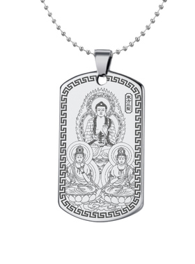 东方三圣吊坠药师佛日光月光菩萨