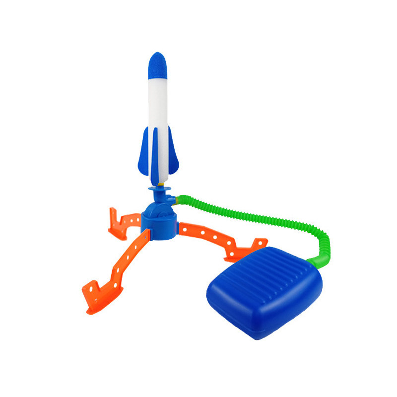 脚踩冲天小飞箭儿童户外发射冲天发光软弹火箭炮发射器女男孩玩具