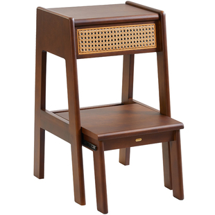 实木凳家用创意多功能穿鞋凳两用厨房客厅登高爬高两步阶梯凳高凳