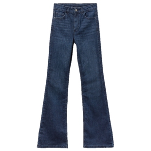 CALZEDONIA卡泽意袜春秋女士时尚复古高腰弹力喇叭牛仔裤MIP082