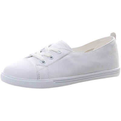 网红软底舒适透气套脚旅游小白鞋