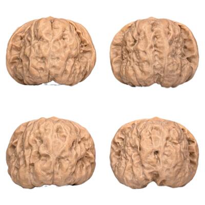 嵌碧文玩核桃蛤蟆头核桃