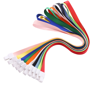 鑫锐1.5cm10条装挂绳胸卡吊带厂牌印刷工牌工作证带挂绳带绳定制