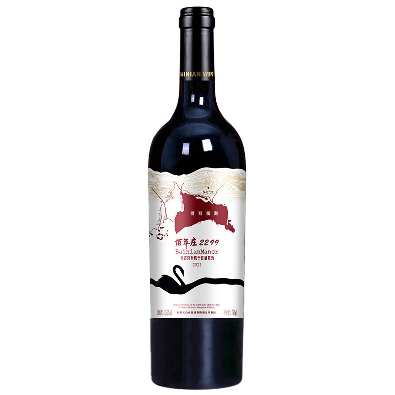 新疆佰年庄2299赤霞珠有机干红葡萄酒15.5度新疆红酒750ml