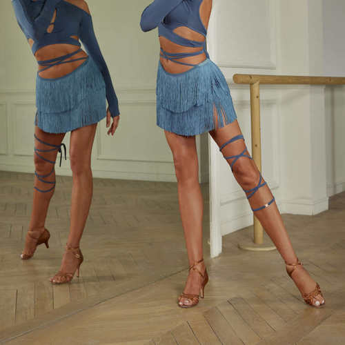 ZYM【绕绕】绑带可调节绑腿饰品拉丁舞服女配饰显腿长BTS