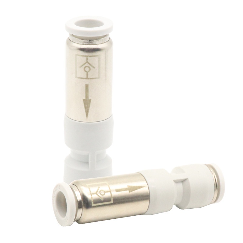 气动SPU-04/6/8/10/12mm快速快插气管气体直通单向阀逆止回阀接头