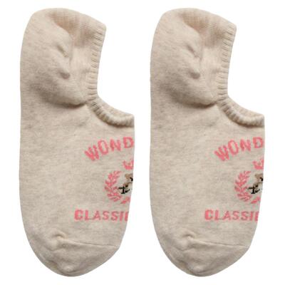 COZY隐形春夏女防滑小熊字母船袜