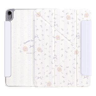 兴菲四角防撞双面夹彩绘磁吸第3代Y折保护壳适用苹果11英寸2025新款iPadair7代10.9平板air6带搭扣防弯摔轻薄