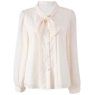 蝴蝶结通勤气质衬衫温柔浪漫