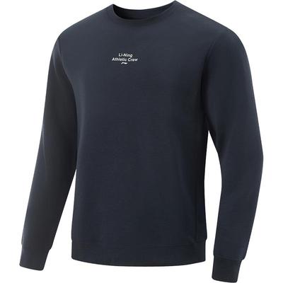 李宁男子健身套头无帽卫衣