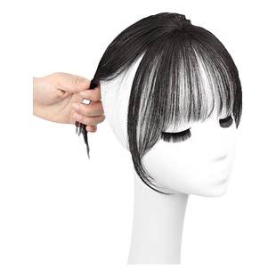 天空树心形3d法式刘海空气假刘海女全真发自然前额头顶假发补发片