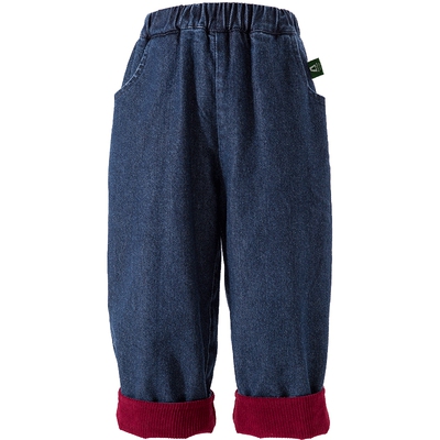 Amila女童加绒加厚冬季牛仔裤子