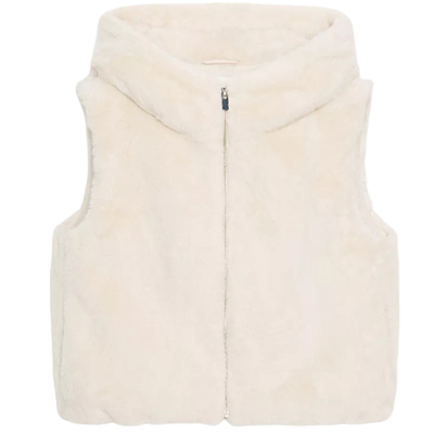 ZARluvip查罗无袖背心仿皮草外套