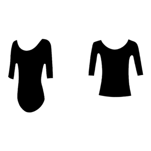 形体服套装女现代舞蹈练功服导师成人V领长袖黑色上衣裤子训练服