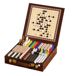儿童多功能棋盘多合一益智棋类玩具跳棋五子棋围棋套装生日礼物